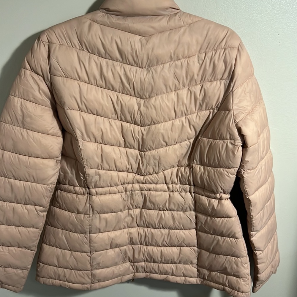 Blush pink jacket with rose gold zipper - Picture 9 of 11